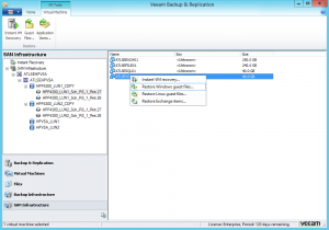 Veeam Backup & Replication Administrative Console